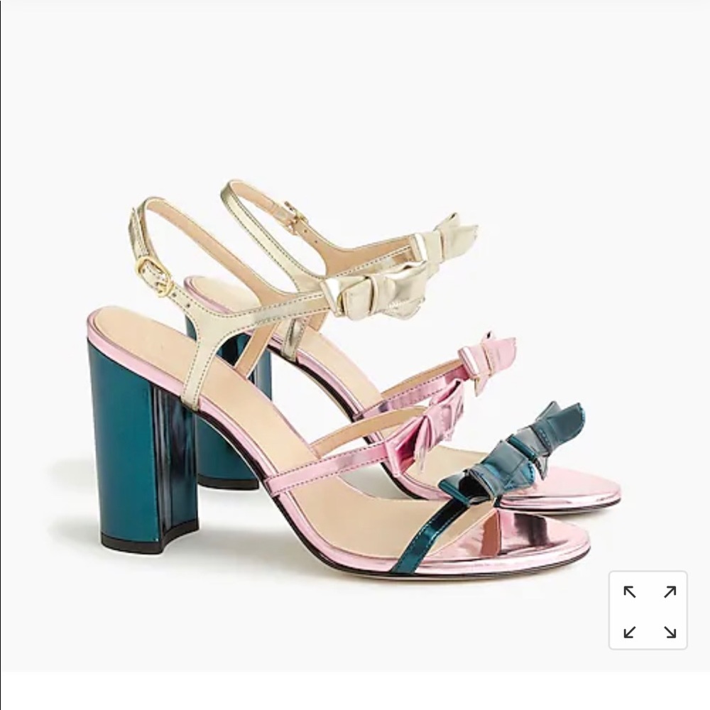J CREW HEELS WITH BOW